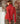 Pull large col roulé à côtes - Orange Rouille 1