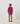 Poncho manches 3/4 cachemire - Fuchsia