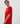 Poncho cachemire - Rouge Vermillion