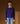 Cashmere round-neck sweater - Dark purple