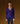 Cashmere V-neck sweater - Dark purple
