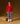 Pull col V oversize en cachemire 4 fils - Orange Corail