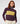 Pull col roulé court bicolore - Aubergine