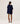 Cashmere poncho - Navy Blue