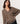 Oversized V-neck cashmere sweater - Havana Brown