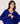 Oversized V-neck cashmere sweater - Ultramarine Blue