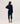 Oversized cashmere V-neck sweater - Navy Blue