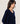 Oversized cashmere V-neck sweater - Navy Blue
