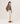 Short cable-knit cashmere sweater - Havana Brown