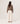 Short cable-knit cashmere sweater - Havana Brown