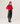 Round-neck cashmere sweater - Red