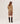 Round neck cashmere sweater - Camel Brown