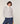 Short merino wool vest - White