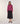Pull col rond en laine mérinos - Fuchsia