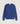 Merino wool Tunisian collar sweater - Sapphire Blue