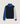Color block turtleneck sweater in merino wool - Navy Blue
