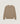 Round neck merino wool sweater - Camel Brown