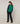 Tricolor merino wool vest - Emerald Green