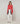 Pull col rond en laine mérinos - Orange Corail