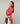 Pull col rond en laine mérinos - Orange Corail