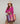 Pull col rond en laine mérinos - Fuchsia