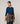 Pull col rond en laine mérinos - Bleu Petrole