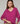 Oversized V-neck wool sweater - Fuchsia