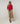 Twin set col rond en soie - Framboise