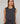 Twin set col rond en soie - Gris Foncé