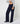 Pantalon large en velours - Marine