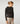 Two-material straight hoodie in wool