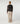 Two-material straight hoodie in wool