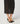 Two-material long skirt in wool