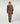 Pantalon droit en cuir stretch velours