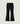 Pantalon évasé en maille Milano - Noir