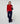 Kaschmirpullover mit Rundhalsausschnitt – Rot