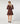Short knit skirt - Marron