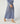 Long knit skirt - Bleu