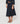 Flared denim skirt